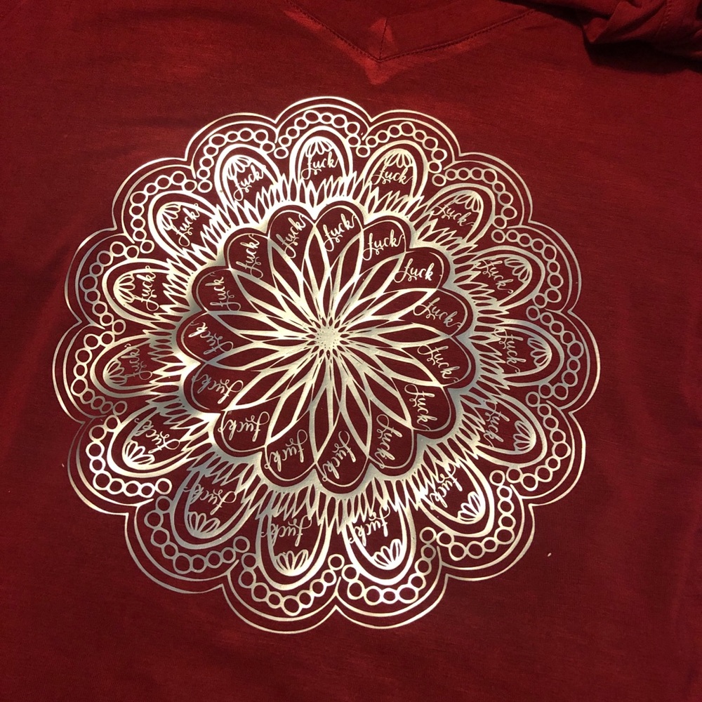 Custom F*ck mandala shirt